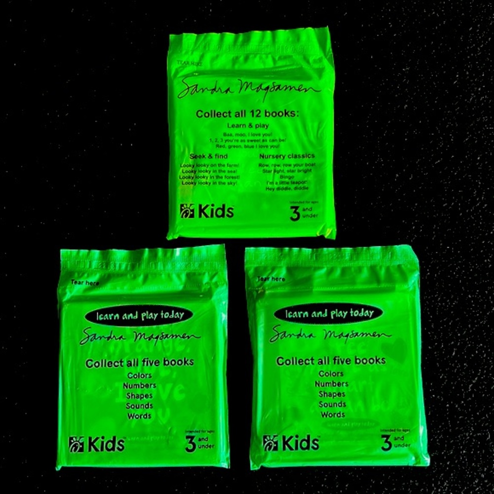 Set of 3 Sandra Magsamen Learn & Play Books Colors, Words, 123 Sweet Chick-fil-A